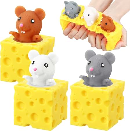 🧀🐭 Pop-Up Mouse Cheese Squishy