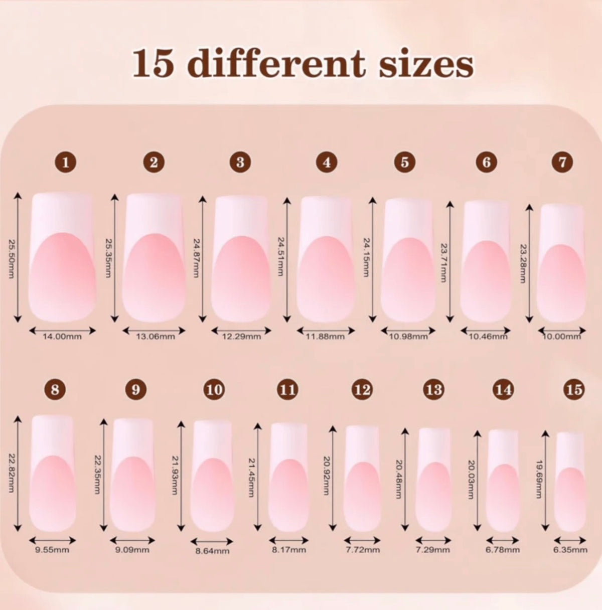 Bulk pack 150 piece coffin shaped press on nails