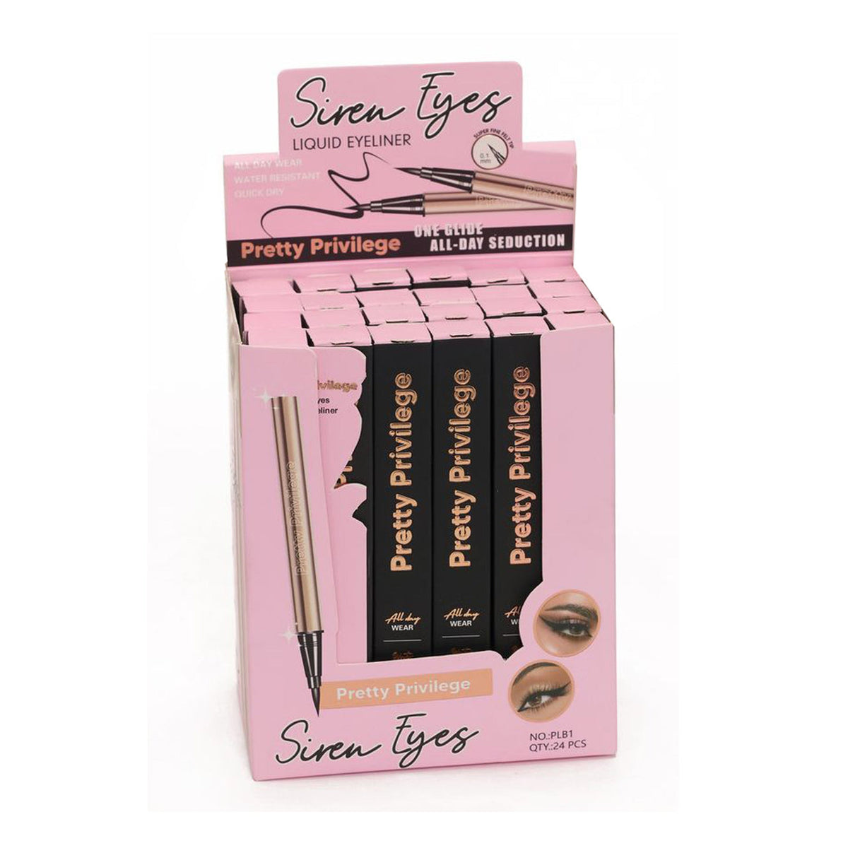 Siren eyes- pretty privilege, blackest eyeliner pen ￼