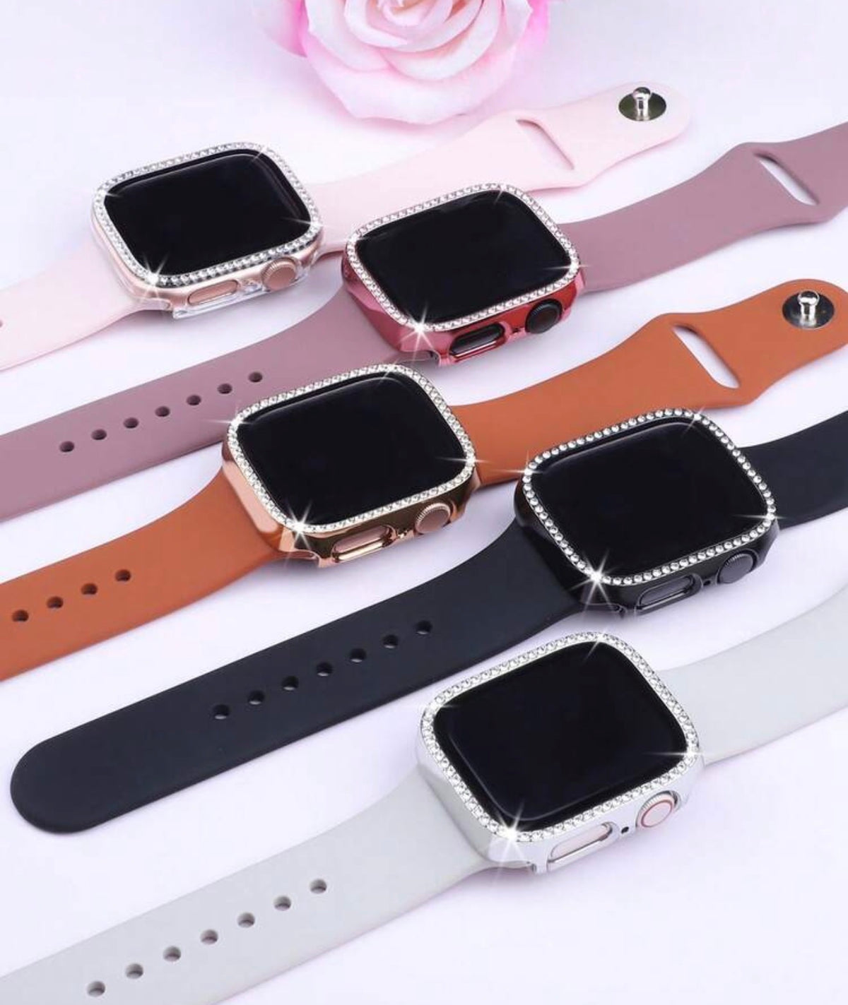 Diamond stud, Case series 10 46 MM Apple Watch screen protector ￼