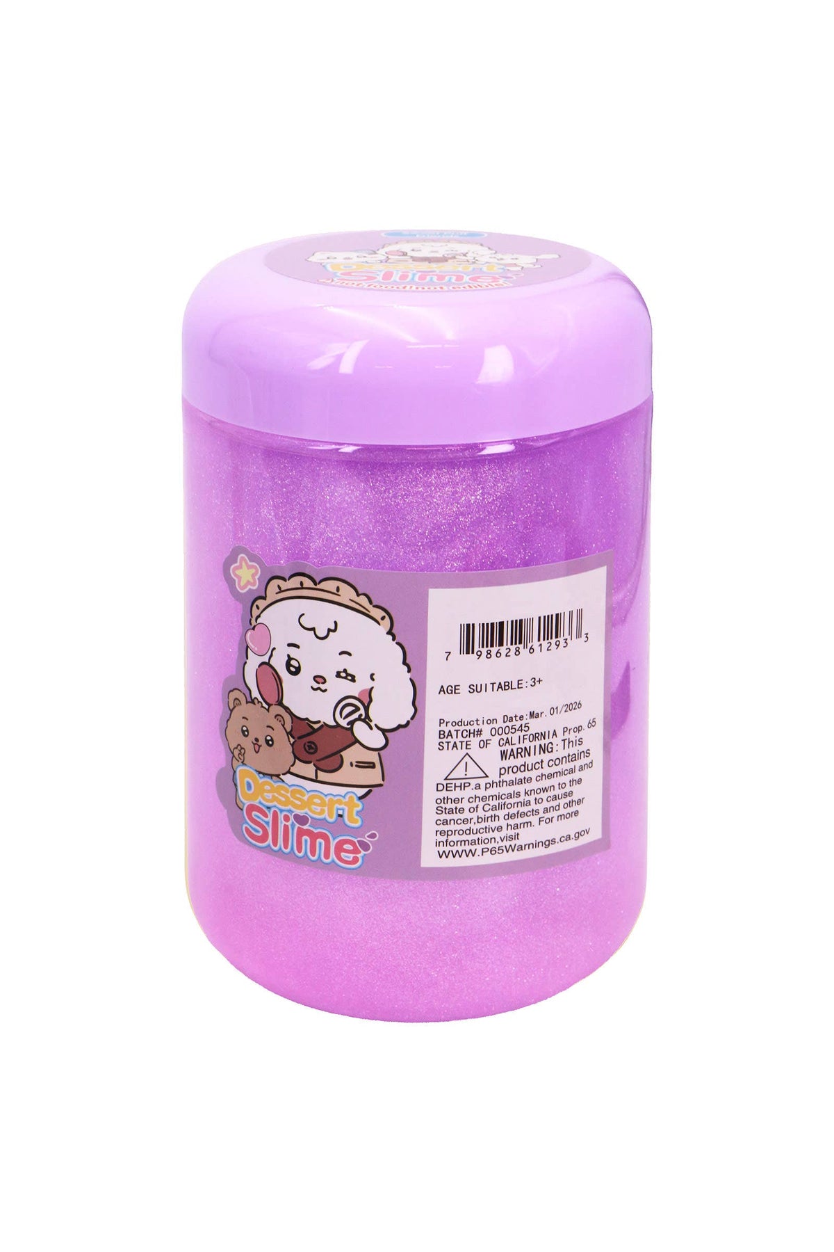 Cute Pastel Ombre Glittery Slime Jar: ASSORTED / ONE SIZE