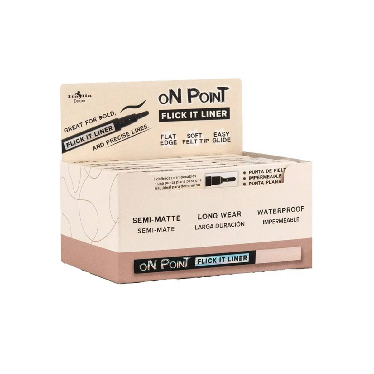 On Point! Flick-It Black Eyeliner Pen Display