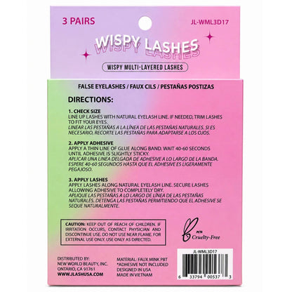 5D Faux Mink Reality Check Wispy Drama Lashes 3 Pack