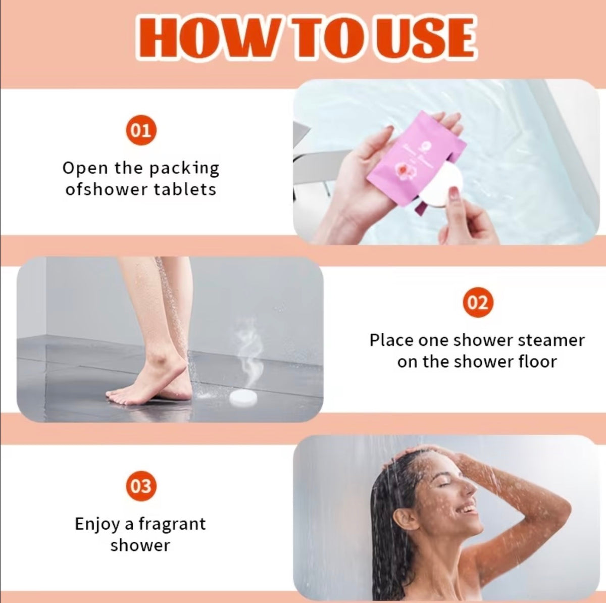 Essential Oil Infused Shower Steamer Bombs