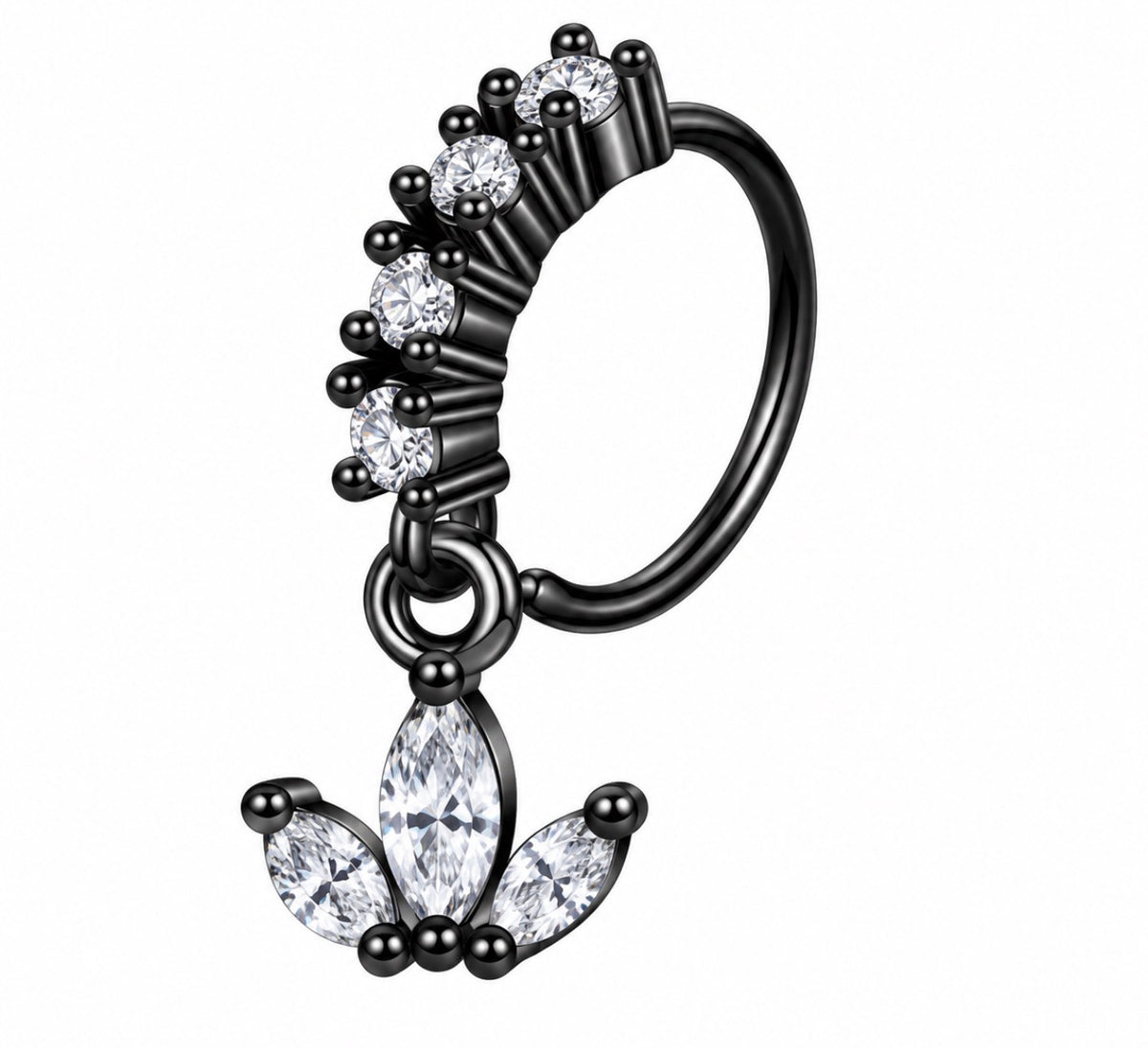 Dark fairy collection : nose hoop edition