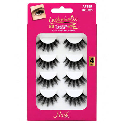 5D Faux Mink Lashaholic After Hours Lashes 4 Pack