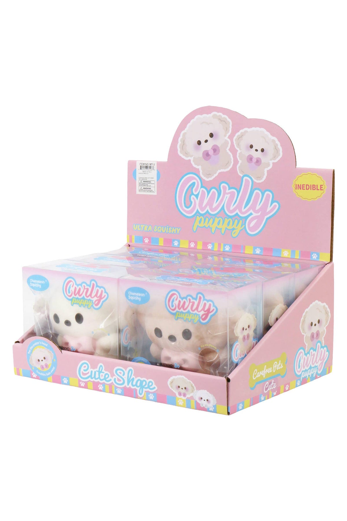 Poodle Curly Dog Super Soft Slow Rising PU Foam Squishy: ASSORTED / ONE SIZE