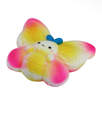Jumbo 7 inch butterfly fluffy slime filled squishy