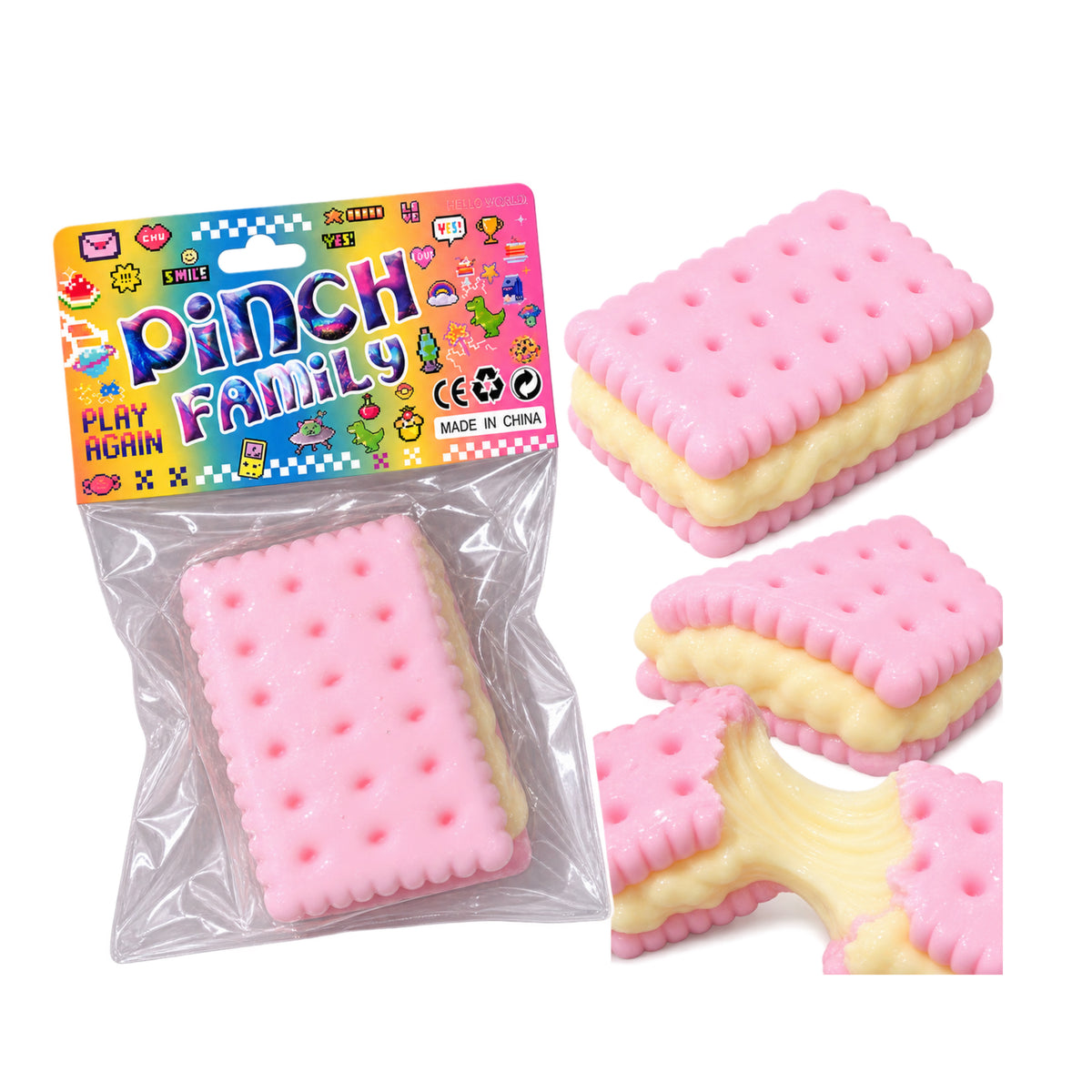 Taba squish Hawaii pink ice cream sandwich ￼