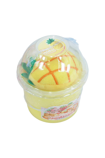 Fruit 2-in-1 Gel Slime and Fuzzy Plush Toy Cup - 9 Count: ASSORTED / ONE SIZE