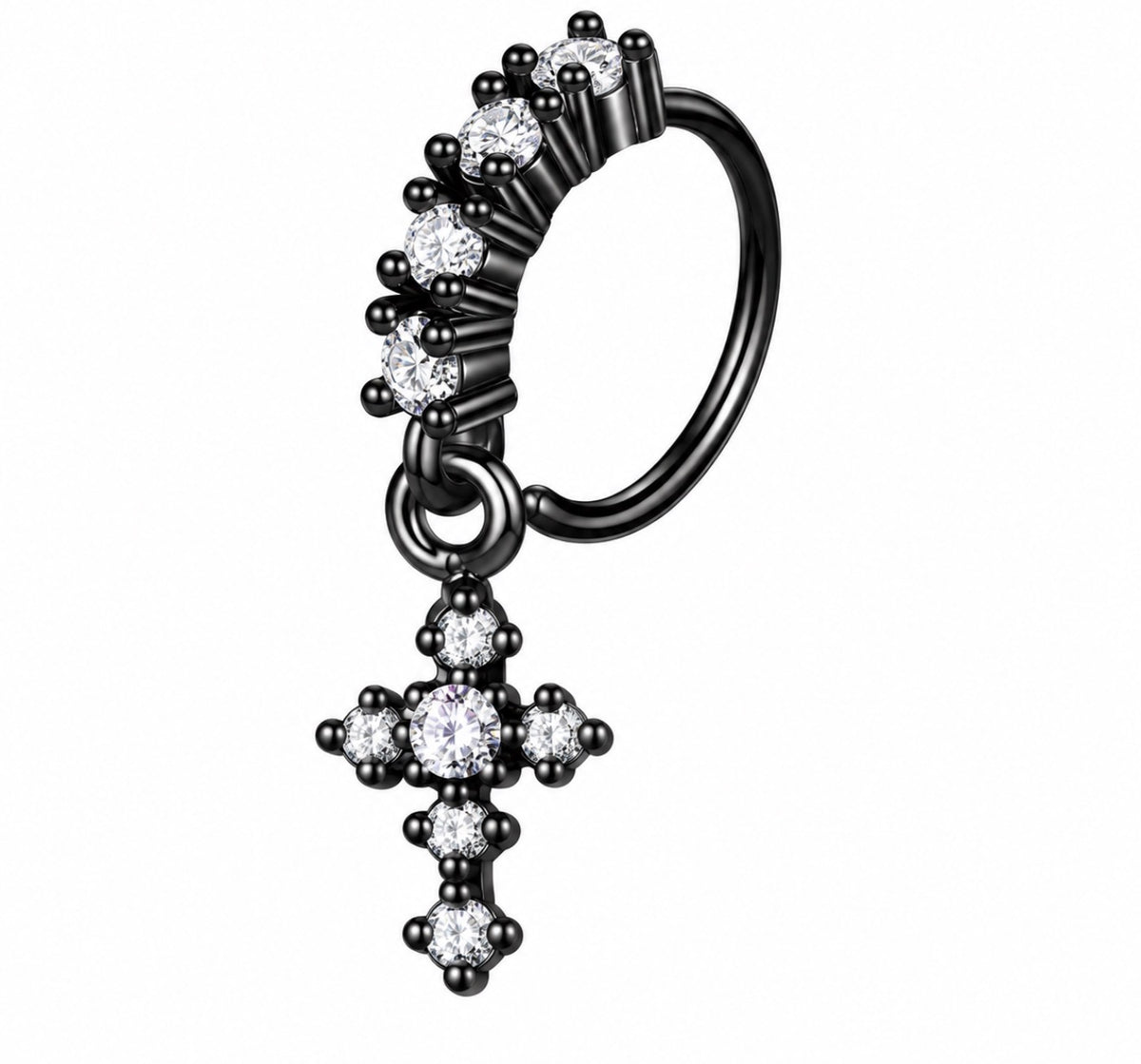 Dark fairy collection : nose hoop edition