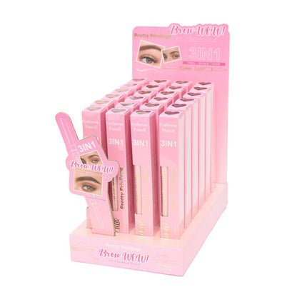 Brow wow! 3and 1eyebrow pencil, pencil plus bully plus razor pretty privilege ￼