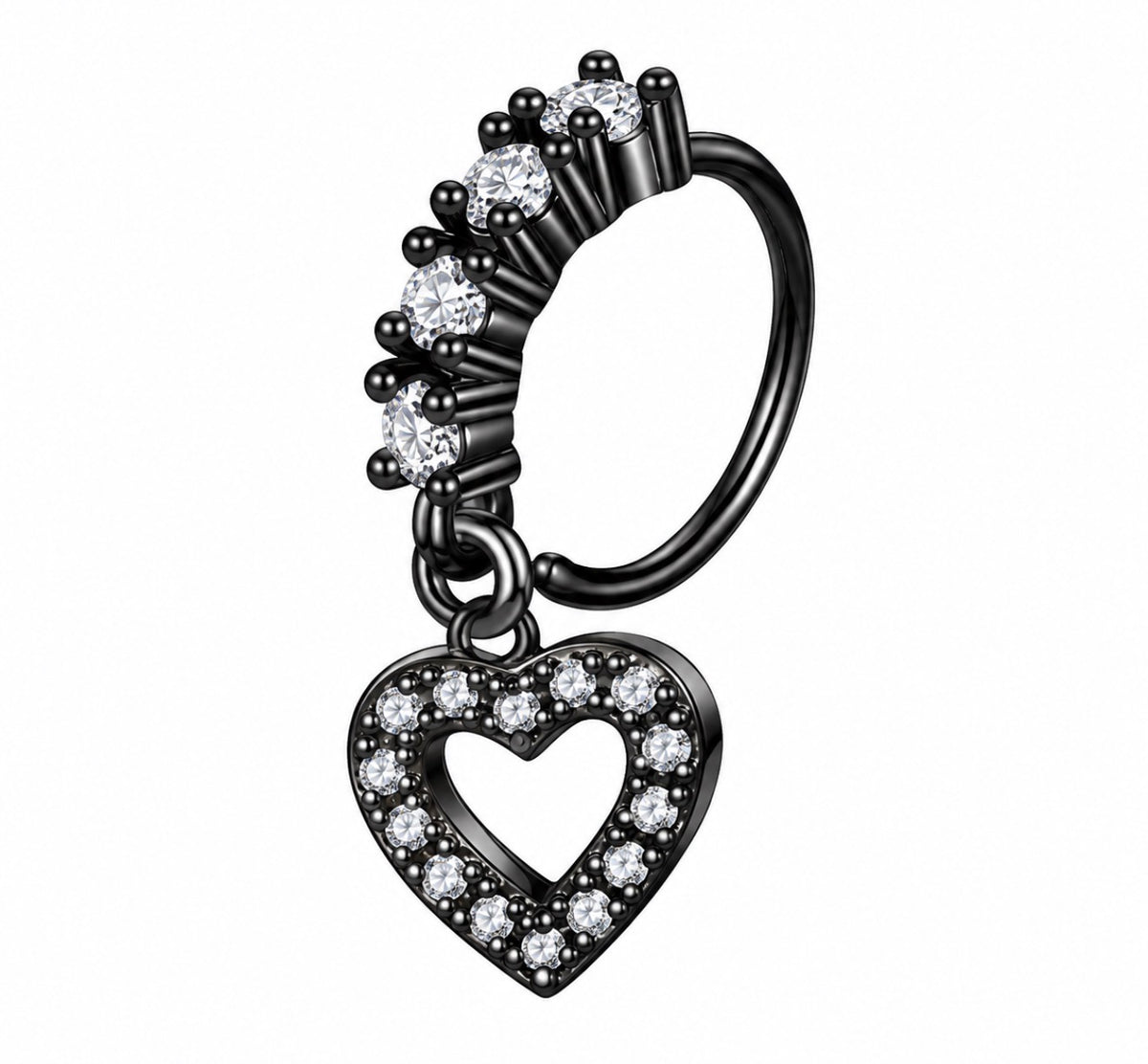 Dark fairy collection : nose hoop edition