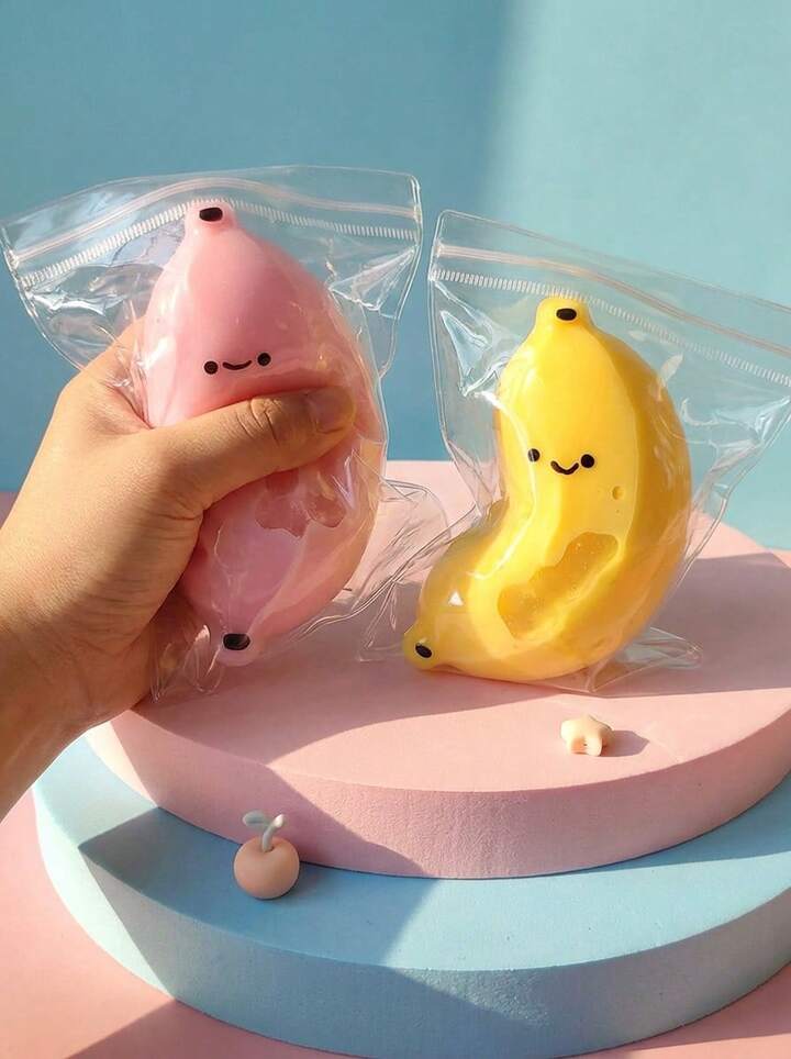 🍌 Kawaii Banana Jelly Squeeze Squishy ￼
