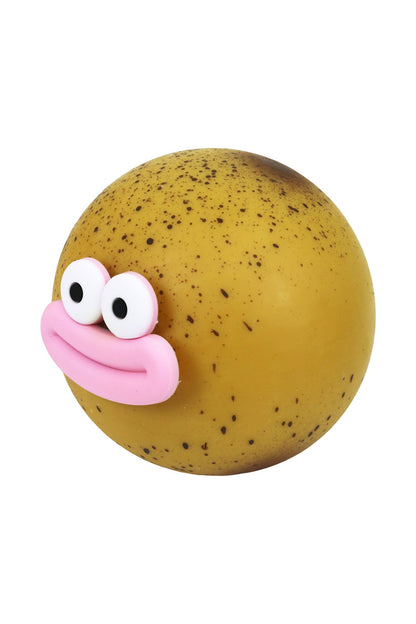 BIG Goofy Smile Potato Bun Fluffy Slime Filled Squishy: ASSORTED / ONE SIZE