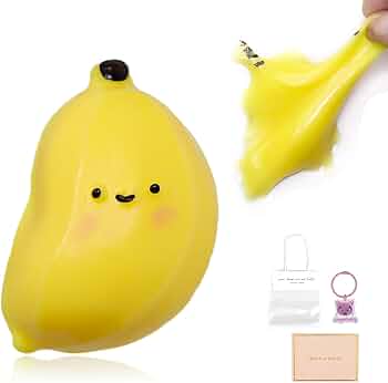🍌 Kawaii Banana Jelly Squeeze Squishy ￼