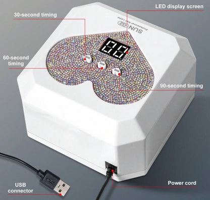 Professional UV nail lamp heart shaped novelty ￼