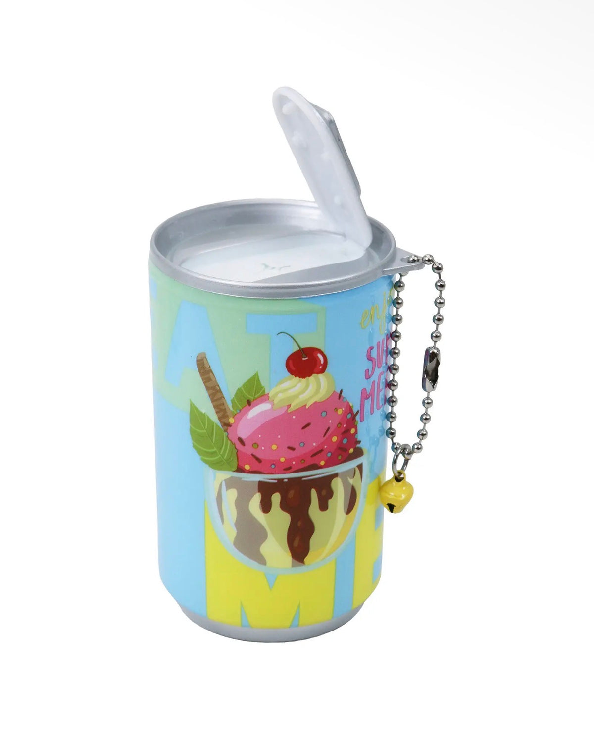 Ice cream can sanitary wipes refillable keychain ￼