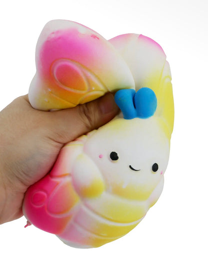 Jumbo 7 inch butterfly fluffy slime filled squishy