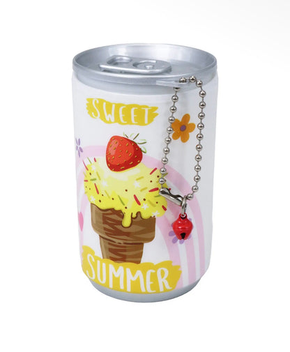 Ice cream can sanitary wipes refillable keychain ￼
