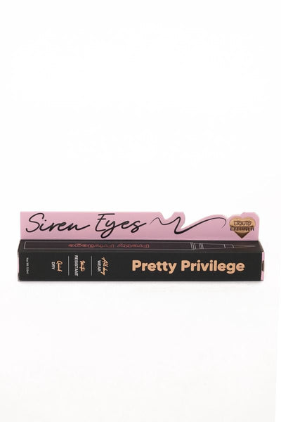 Siren eyes- pretty privilege, blackest eyeliner pen ￼