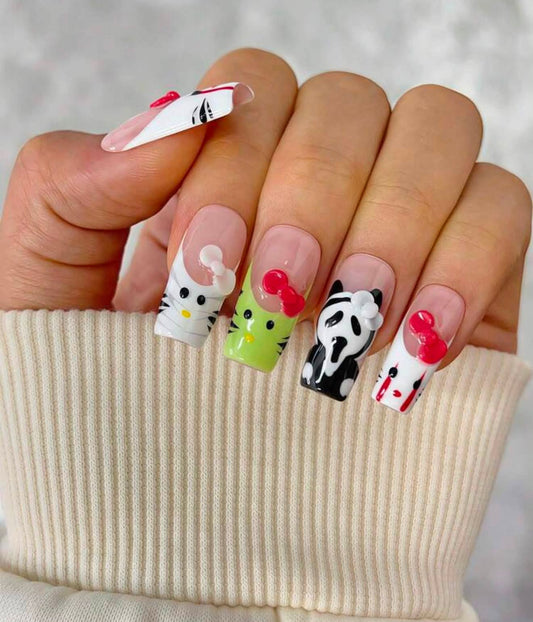 Hello kitty Halloween Press on nails