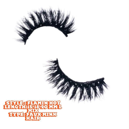 Hot Cheeto Girl Eyelashes (Auntied Approved Collection)