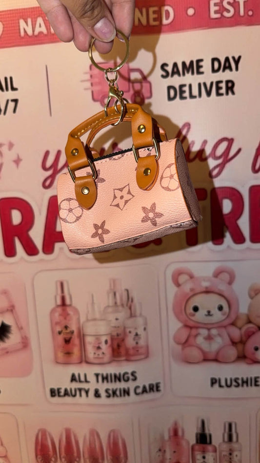 Inspired keychain mini bag