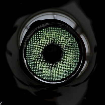 Green OC – O2 non-prescription color, contact lens and Case ￼