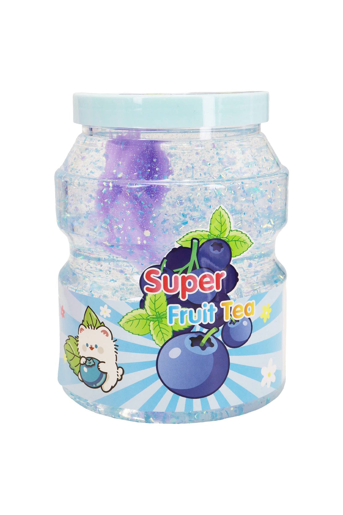 Super Fruit Tea Jumbo Glitter Slime Jar - 1Pcs: ASSORTED / ONE SIZE
