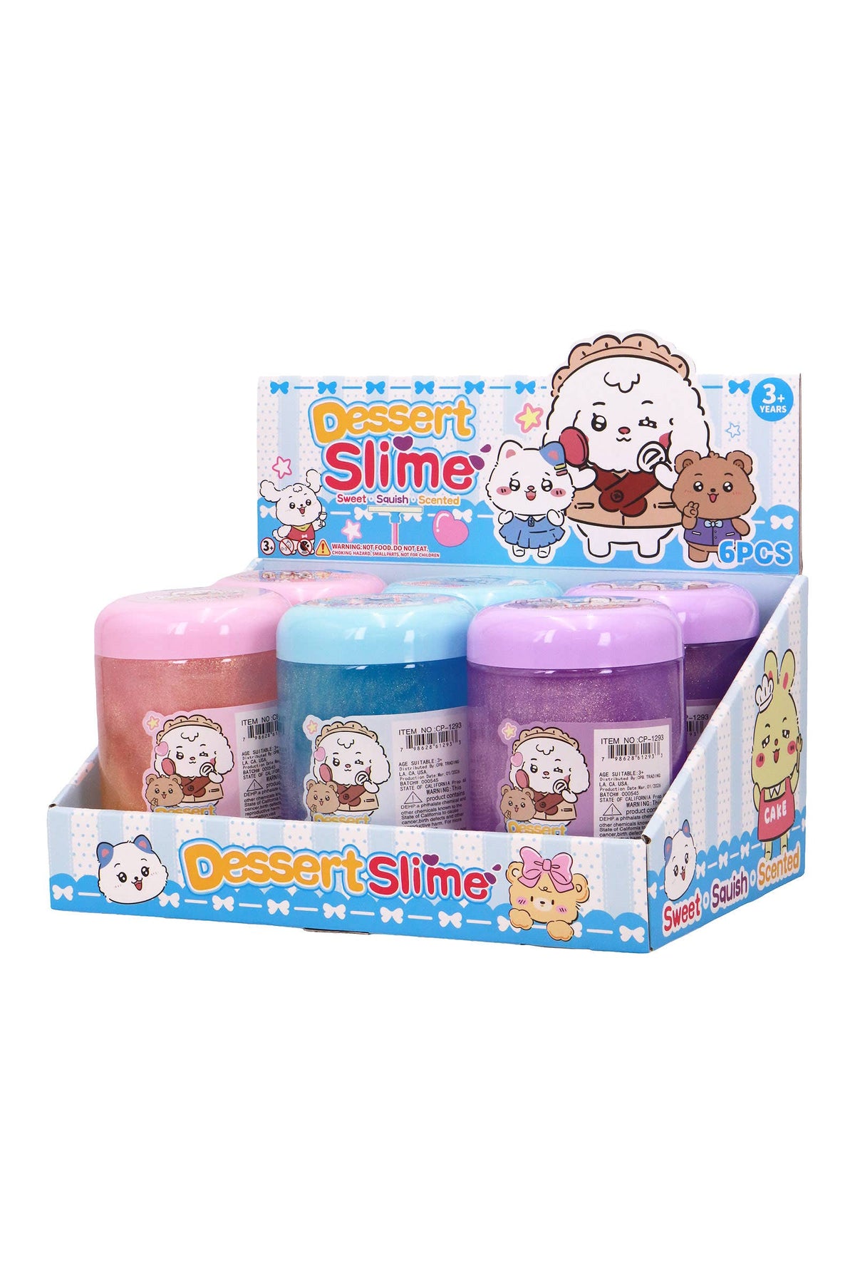 Cute Pastel Ombre Glittery Slime Jar: ASSORTED / ONE SIZE