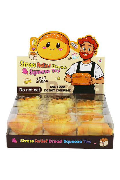 Soft and Sticky Assorted Bread Slow Rising Foam Squishy: ASSORTED / ONE SIZE