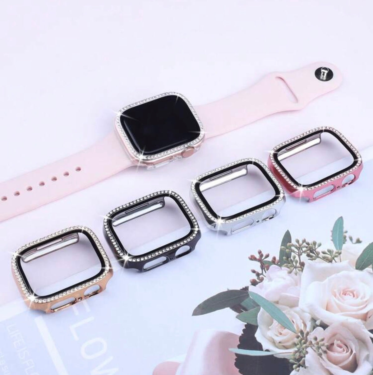 Diamond stud, Case series 10 46 MM Apple Watch screen protector ￼