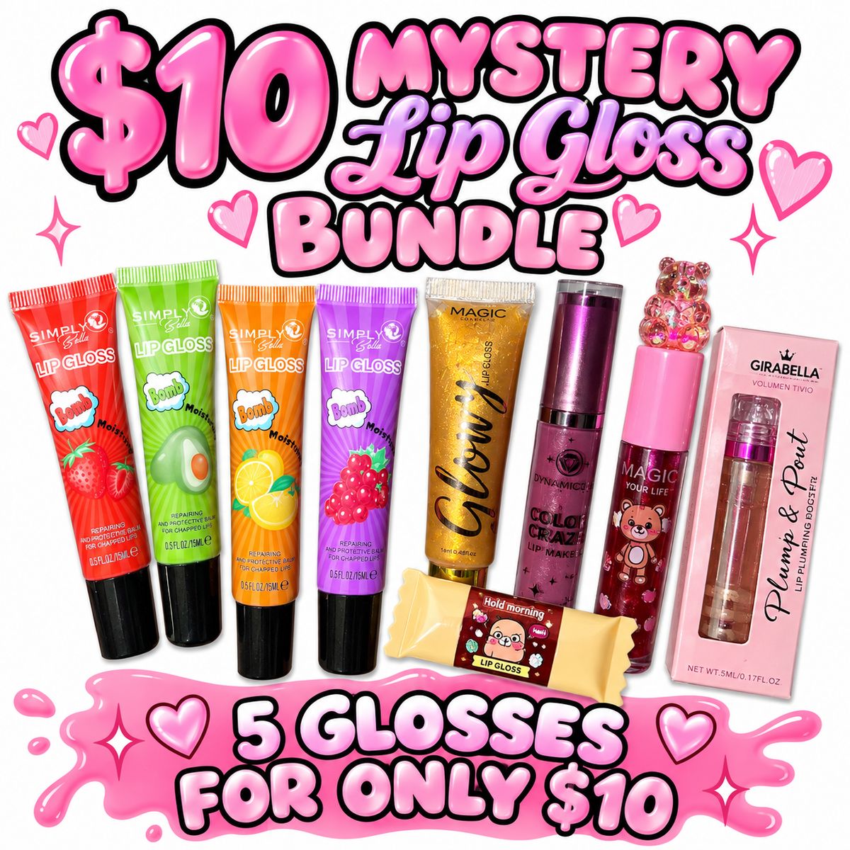 💋✨ $10 Mystery Lip Gloss Bundle ✨💋