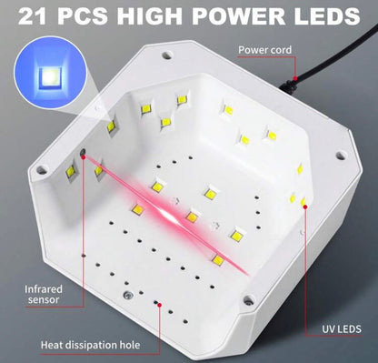 Professional UV nail lamp heart shaped novelty ￼