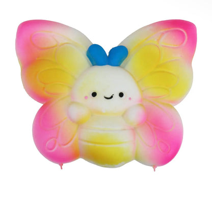 Jumbo 7 inch butterfly fluffy slime filled squishy