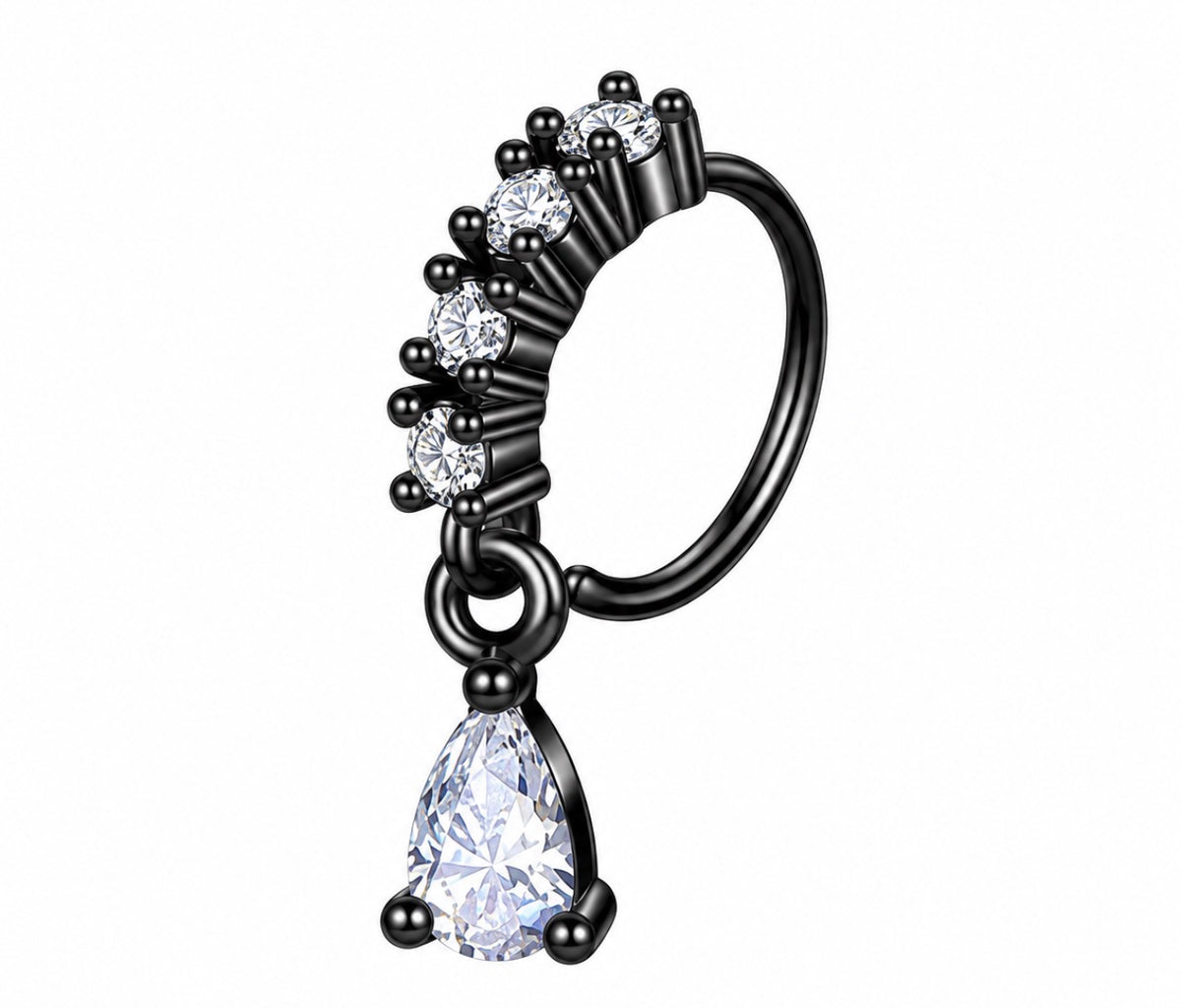 Dark fairy collection : nose hoop edition