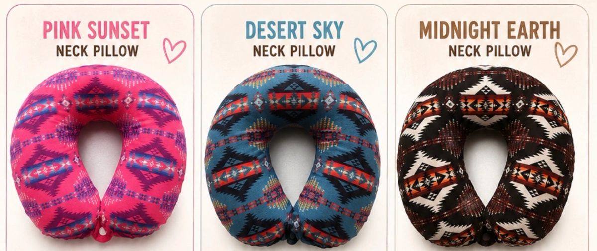 The native print shop ; travel pillows ￼