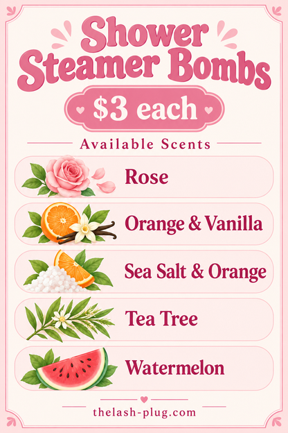 Essential Oil Infused Shower Steamer Bombs