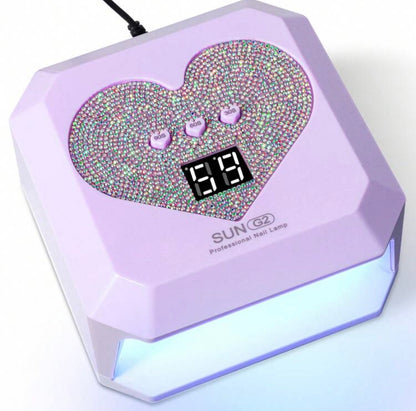 Professional UV nail lamp heart shaped novelty ￼