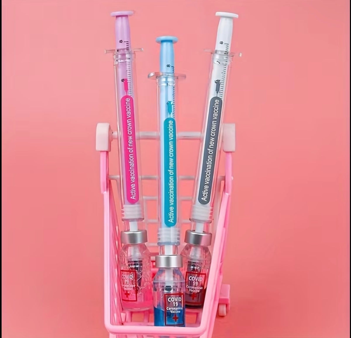 Reusable syringe pen comes with 5 refillable 🖊️ ￼