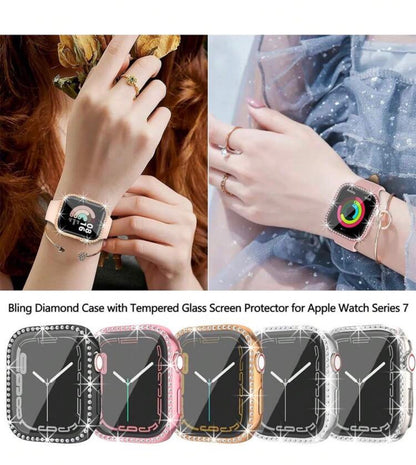 Diamond stud, Case series 10 46 MM Apple Watch screen protector ￼
