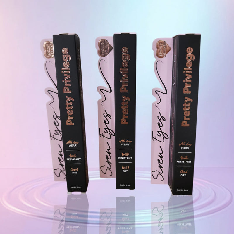Siren eyes- pretty privilege, blackest eyeliner pen ￼