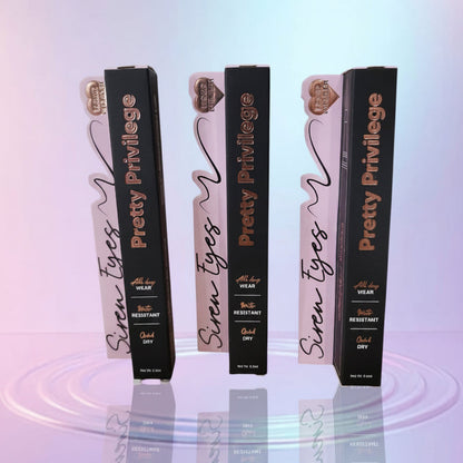 Siren eyes- pretty privilege, blackest eyeliner pen ￼