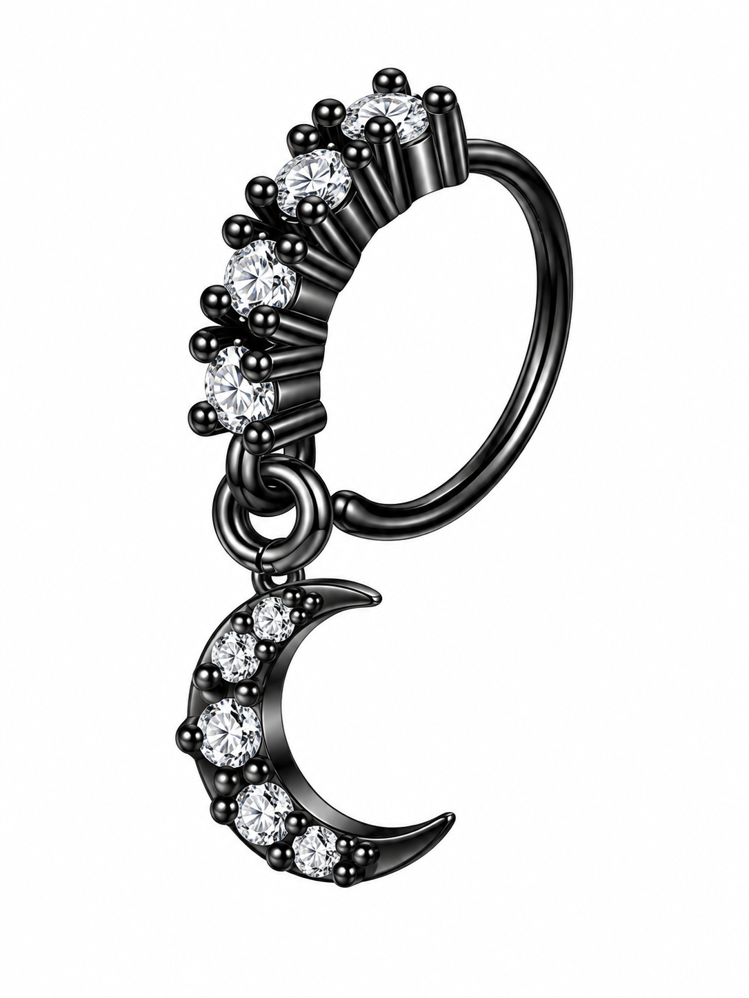 Dark fairy collection : nose hoop edition