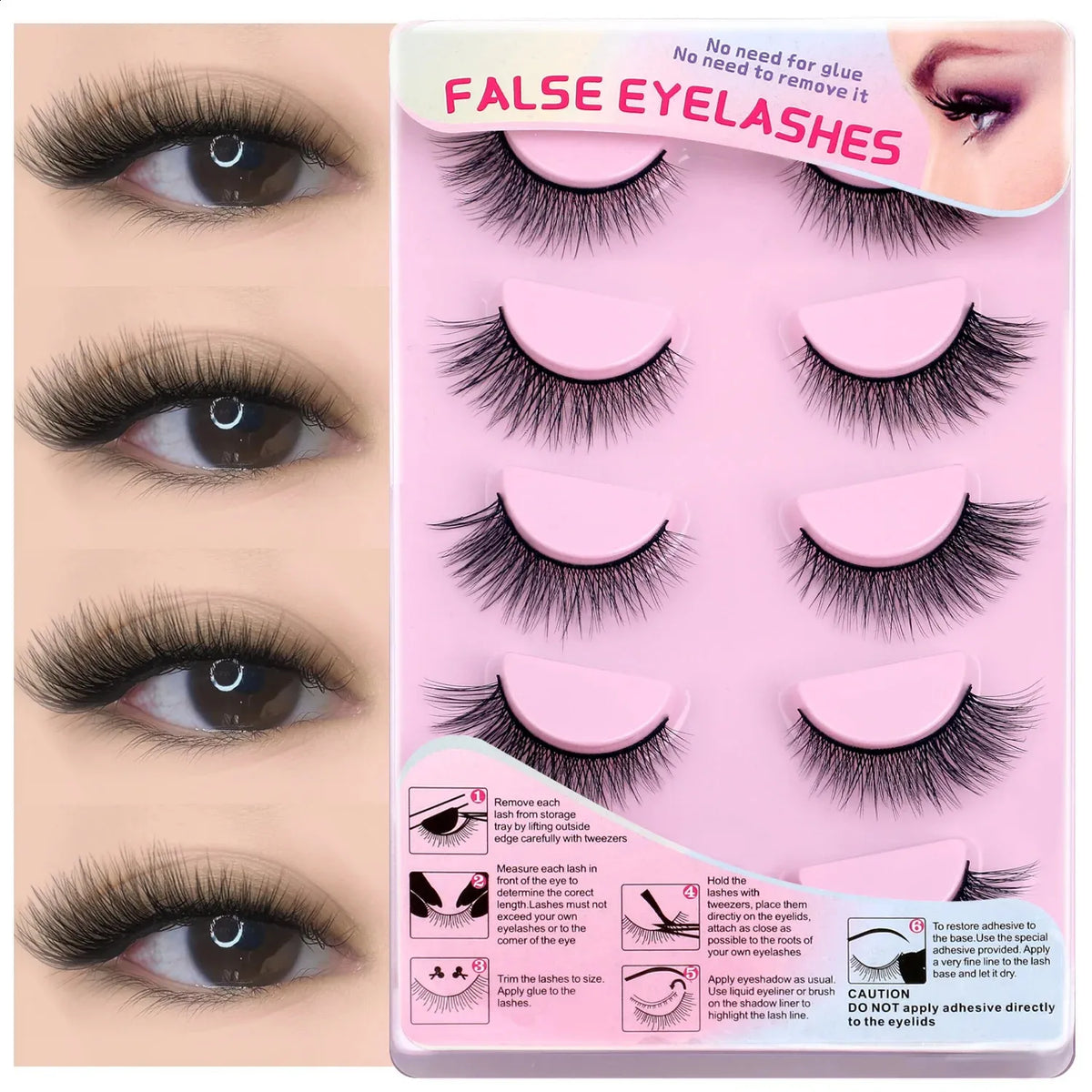 3-D C curl strip lash book ￼
