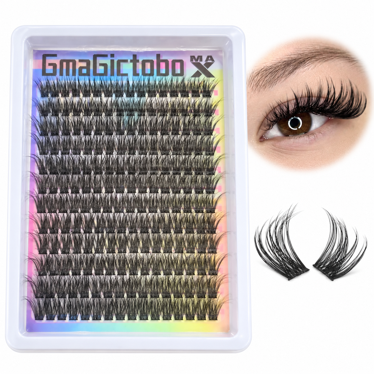 DIY individual eyelash cluster box/style:London eye