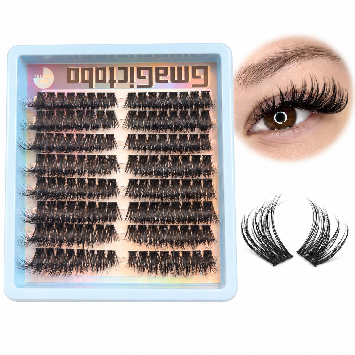 DIY individual eyelash cluster box /style: blue dayz ￼