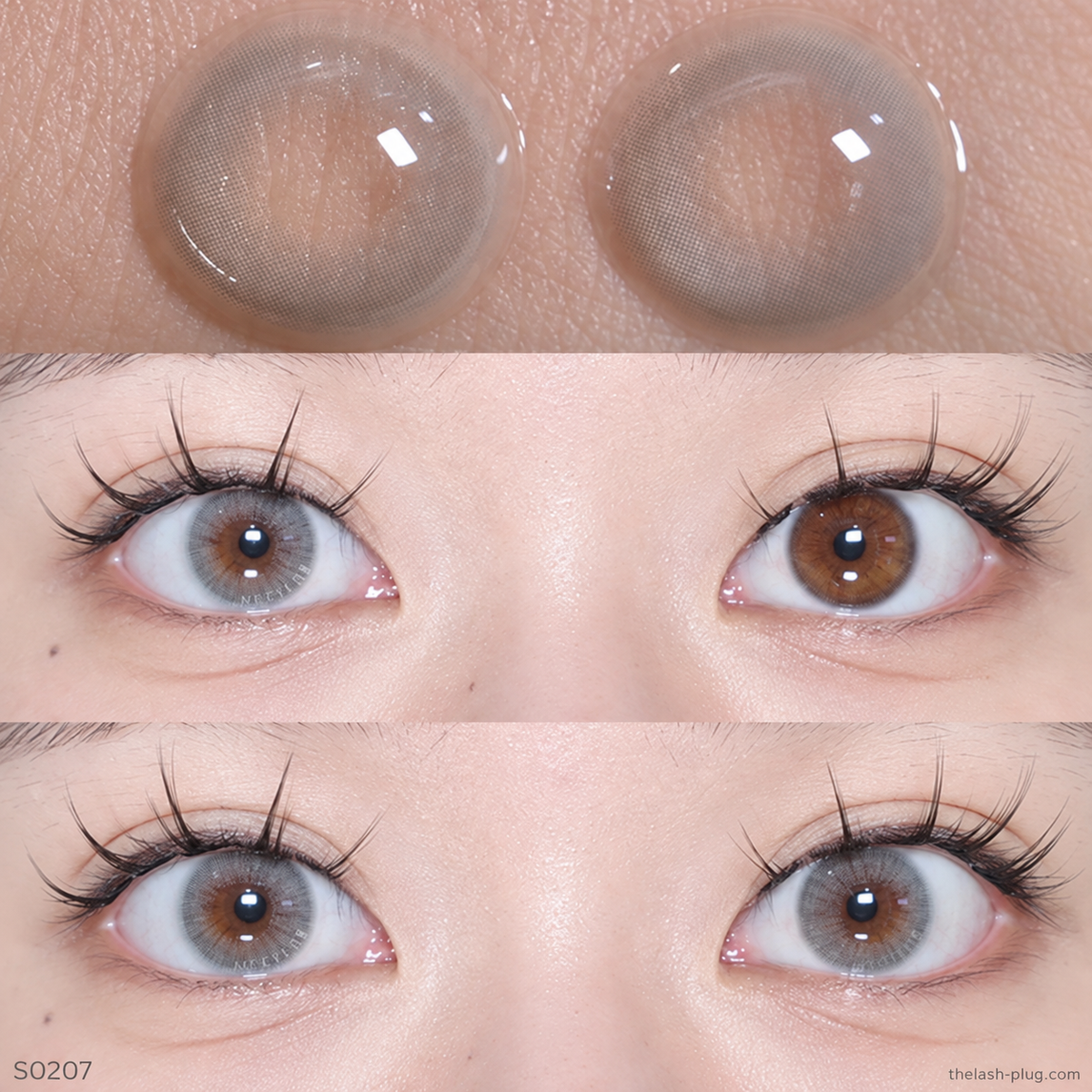 S0207- blue ice baddie -soft hydrophilic contact lenses uni