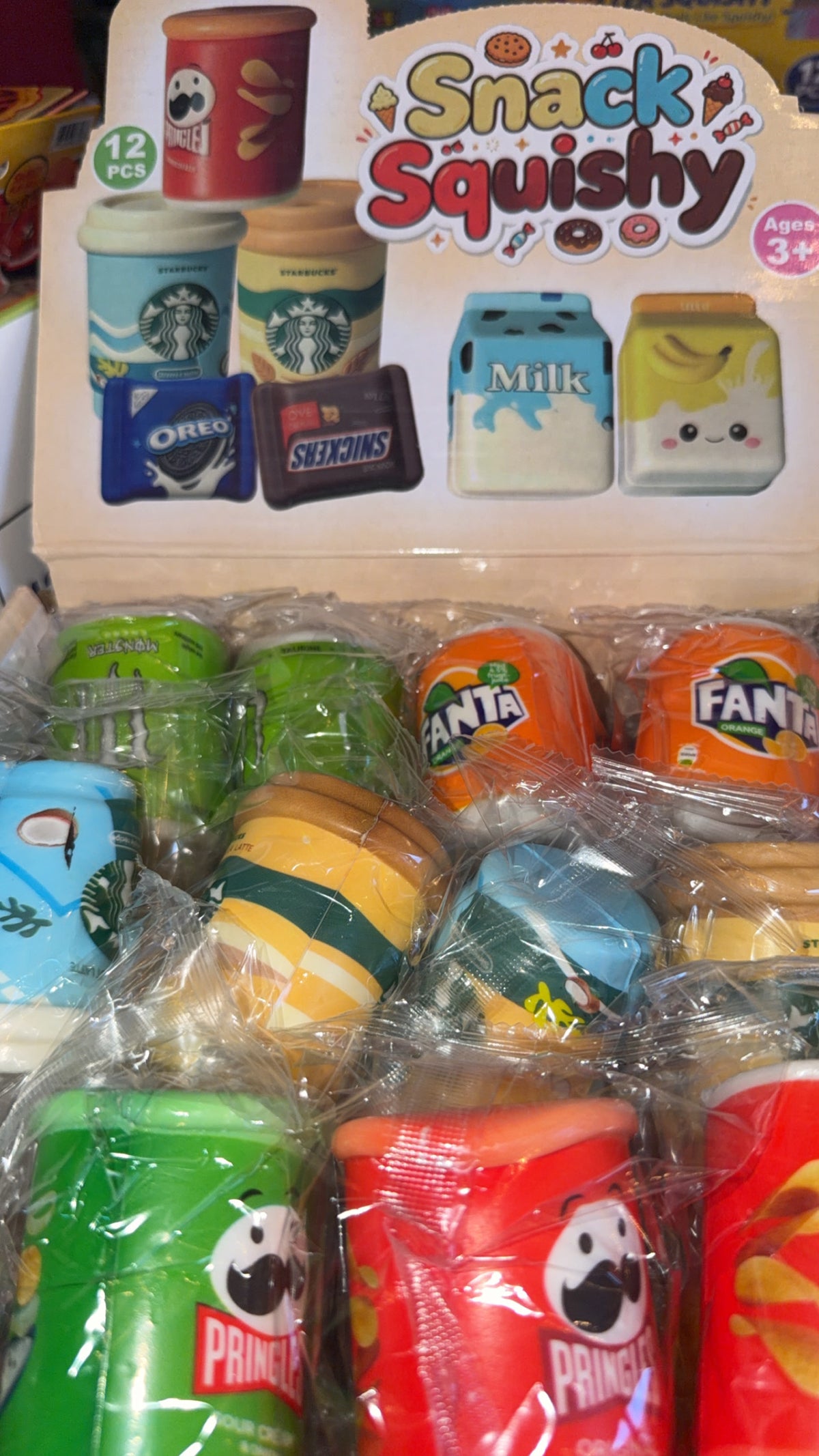 Squish snacks novelty